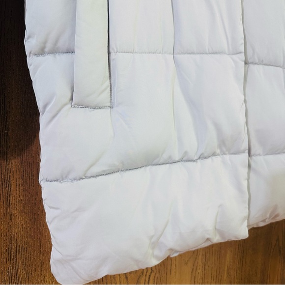 Mango Light Gray Quilted Puffer Coat Jacket - Picture 5 of 6